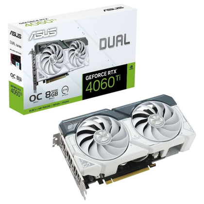 Scheda Video Geforce Rtx 4060 Ti Dual White Oc 8 Gb (90Yv0J42-M0Na00)