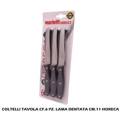 Set 6 Coltelli Tavola Riv. 24Ft Marob