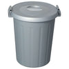 ICS BIDONE CON COPERCHIO OKEY Lt. 50 - Ø cm. 47x52 h col. Grigio