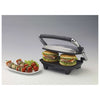 Ariete 1911 Toast & Grill Slim - Piastra elettrica antiaderente per toast e sandwich - piastra rigata - 1000 Watt - Argento