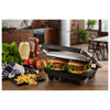 Ariete 1911 Toast & Grill Slim - Piastra elettrica antiaderente per toast e sandwich - piastra rigata - 1000 Watt - Argento