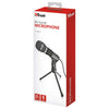 21671 Starzz Microfono con Spinotto da 3,5mm Placcato in Oro e Base a Treppiede Nero