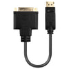 Lindy 41004 cavo e adattatore video 0,15 m DisplayPort DVI-D Nero