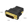 Ewent EC1371 adattatore per inversione del genere dei cavi DVI-D 24+1 HDMI Nero