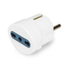 AT-06 Adattatore Schuko a Bipasso 10/16A Bianco