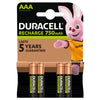 Duracell AAA (4pcs) Batteria ricaricabile Mini Stilo AAA Nichel-Metallo Idruro (NiMH)