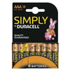 Duracell 002463 batteria per uso domestico Batteria monouso Mini Stilo AAA Alcalino