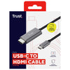 Trust Calyx adattatore grafico USB Nero, Metallico