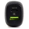 Vultech Caricatore Da auto doppia uscita USB Quick Charge 3.0 (18W) + Type-C (27W) Power Delivery 45W