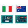 Carte Il Gioco Delle Bandiere - 50 carte con bandiere di tutto il mondo - Gioco didattivo