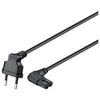Cavo Alimentazione Euro Power Plug 2 Poli M 90Gr.-C7F 90Gr. (Ec1917) 1.8Mt