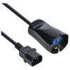 Vultech Cavo di Alimentazione IEC C14 Maschio - 10/16A Bipasso Schuko