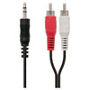 Ewent EC1613 cavo audio 5 m 3.5mm 2 x RCA Nero, Rosso, Bianco