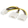 Cavo Sdoppiatore Alimentazione Molex a 6Pin per Sk Video Pci-E (Akpcip6)