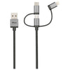 Trust 22693 cavo USB USB 2.0 1 m USB A Micro-USB B Nero, Argento
