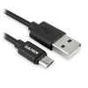 Vultech SM-T31BK cavo USB USB 2.0 1 m USB A Micro-USB B Nero, Argento