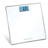 Rowenta Classic BS1501 , bilancia pesapersone elettronica, 31x31 cm, fino a 160 Kg con graduazione di precisione ogni 100g, spessore di 22 mm, batterie incluse, vetro temperato, bianco
