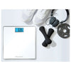 Rowenta Classic BS1501 , bilancia pesapersone elettronica, 31x31 cm, fino a 160 Kg con graduazione di precisione ogni 100g, spessore di 22 mm, batterie incluse, vetro temperato, bianco