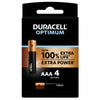 Duracell Pila Acalina Optimum Mn2400 Ministilo 4 Pz. 1,5V