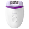Philips Satinelle Essential Epilatore compatto con cavo bianco e lilla BRE225/00