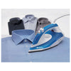 Ferro da Stiro a Secco e Vapore 2000W Teflon Soleplate - Bianco/Blu 6234