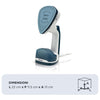 Ariete 6246 Duetto Garment Iron - Stiratrice Verticale e Ferro da Stiro con piastra in Ceramica antiaderente - 1000 Watt - Bianco e Blu