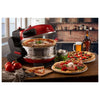Ariete 927 Pizzeria , Forno pizza doppio, 2300 W, 2 pietre refrattarie, 2 pizze in 4 minuti, 2 termostati, Diametro 32 cm, 5 livelli di cottura, 2 pale in acciaio inox, Rosso