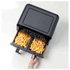 Ariete 4623 Airy Fryer Dual, Friggitrice ad aria con doppio cestello, 1700 W, Capacità 8L, 3 Funzioni di cottura, Pannello digitale LED Touch, 8 programmi preimpostati, Timer, 2 cestelli, Nero