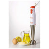 Ariete 881 Pimmy 200 - Frullatore a immersione - Gambo rimovibile e lame in Acciaio Inox - 2 velocità - 200 Watt - Bianco e Arancio