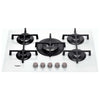 GOA 7523/WH - Piano cottura in vetro con 5 fuochi a gas da incasso