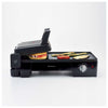 Ariete 1916 Multi Grill 3 in 1 - Griglia Elettrica, Barbecue, Piastra liscia e rigata - apertura a 180° - Termostato regolabile - 2400 Watt - Nero