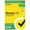 Norton 360 Standard 2024| Antivirus per 1 dispositivo | Licenza di 1 anno con rinnovo automatico | Secure VPN e Password Manager | PC, Mac, tablet e smartphone