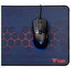 itek E1 Tappetino per mouse per gioco da computer Nero, Rosso