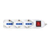 Vultech Multipresa bipasso 9 posti con tasto ON/OFF 16A
