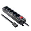 Multipresa Bipasso 5 Posti per Ups Iec14 Tasto On/Off