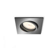 myLiving - Incasso grigio quadrato per faretto GU10