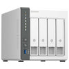 QNAP TS-433 NAS Tower ARM Cortex-A55 4 GB 0 TB QNAP QTS Bianco