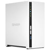 QNAP TS-233 server NAS e di archiviazione Tower ARM Cortex-A55 2 GB 0 TB QNAP QTS Bianco