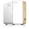 QNAP TS-262 NAS Tower Intel® Celeron® N4505 4 GB 0 TB QNAP QTS Oro, Bianco
