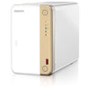 QNAP TS-262 NAS Tower Intel® Celeron® N4505 4 GB 0 TB QNAP QTS Oro, Bianco