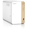 QNAP TS-262 NAS Tower Intel® Celeron® N4505 4 GB 0 TB QNAP QTS Oro, Bianco