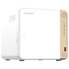 QNAP TS-462-4G server NAS e di archiviazione Tower Intel® Celeron® N4505 4 GB DDR4 0 TB QNAP QTS Bianco