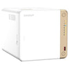 QNAP TS-462-4G server NAS e di archiviazione Tower Intel® Celeron® N4505 4 GB DDR4 0 TB QNAP QTS Bianco