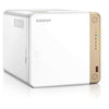 QNAP TS-462-4G server NAS e di archiviazione Tower Intel® Celeron® N4505 4 GB DDR4 0 TB QNAP QTS Bianco