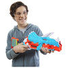 Nerf DinoSquad - Tricera-blast (blaster con alloggiamento per caricamento di 3 dardi, con supporto dardi e design dinosauro Triceratopo, include 12 dardi Elite)