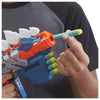 Nerf Dinosquad - Stegosmash (Blaster Con Supporto Per 4 Dardi - Design Stegosauro Spinoso - Include 5 Dardi Nerf Elite)