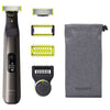 Philips OneBlade Pro 360 OneBlade Pro360 Face & Body Rasoio, Regolabarba e Rifinitore con Pettine di Precisione Regolabile 14 Lunghezze QP6551/15