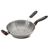 Lagostina Linea Rossa Wok acciaio Ø cm 28
