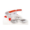 Ariete 261 Passì - Passaverdure Elettrico - 3 dischi Acciaio Inox - adattabile a qualsiasi recipiente - 25 Watt - Bianco e arancio
