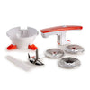 Ariete 261 Passì - Passaverdure Elettrico - 3 dischi Acciaio Inox - adattabile a qualsiasi recipiente - 25 Watt - Bianco e arancio
